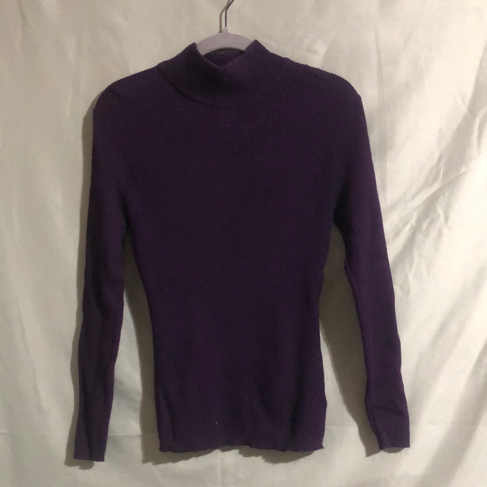 Worthington purple turtleneck size M